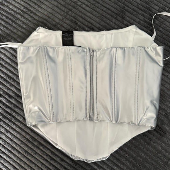 Windsor Silver Bustier Top - Picture 2 of 3